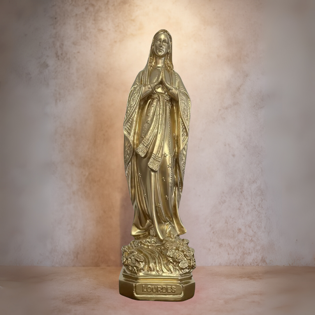 Statuette Vierge Marie dorée| Bonté