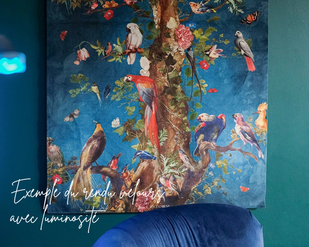 Tenture murale en velours Voglio Bene | Prayer (70 x 137 cm)