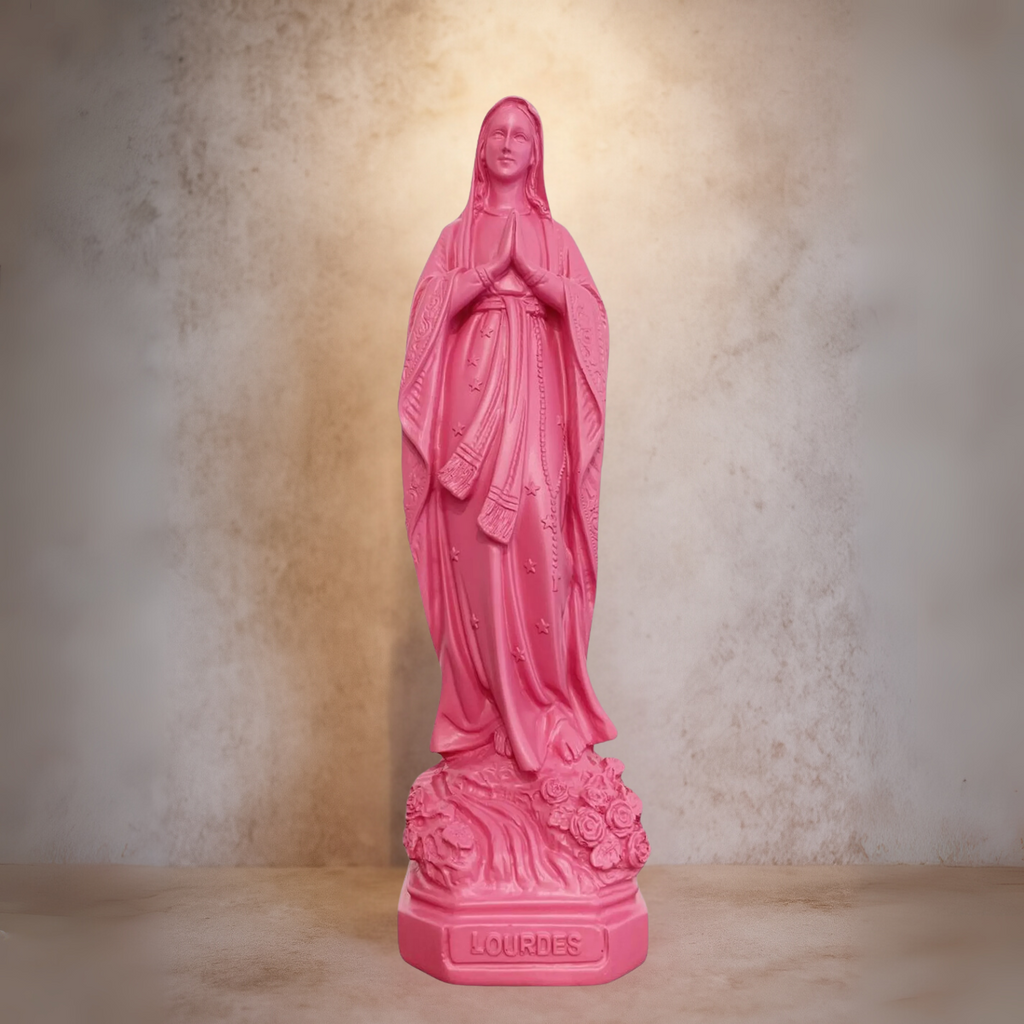 Statuette Vierge Marie rose | Amour
