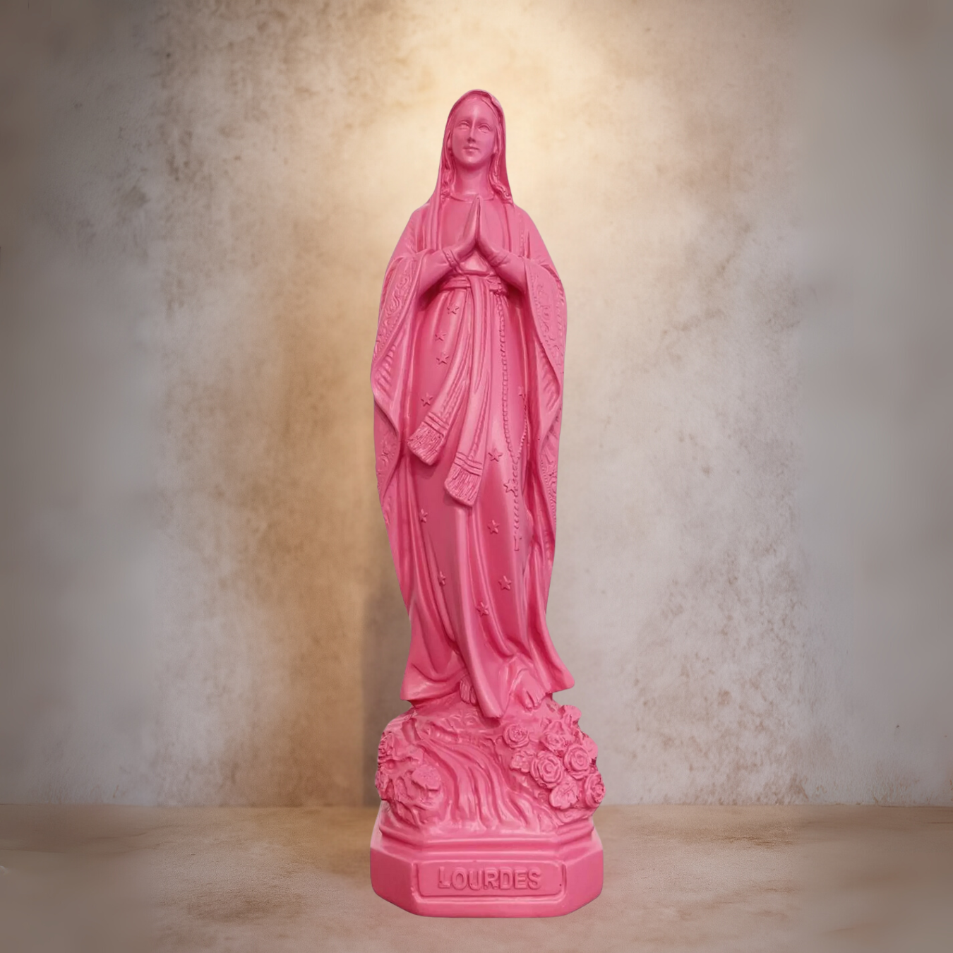 Statuette Vierge Marie rose | Amour