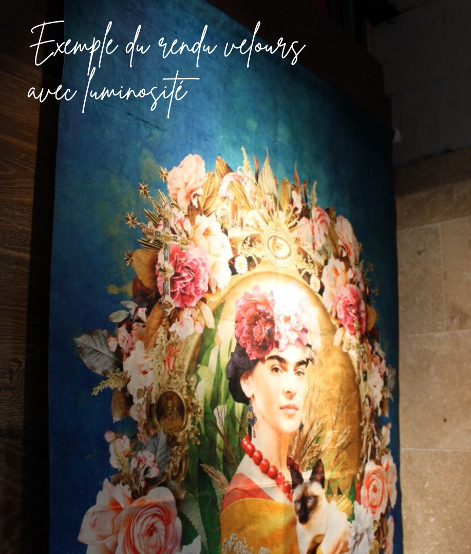 Tenture murale en velours Voglio Bene | Prayer (70 x 137 cm)