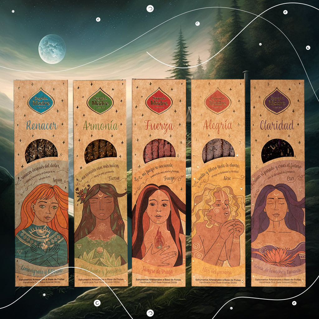 🌍 Encens des 5 Éléments – TERRE | Harmonie – Taureau, Vierge, Capricorne