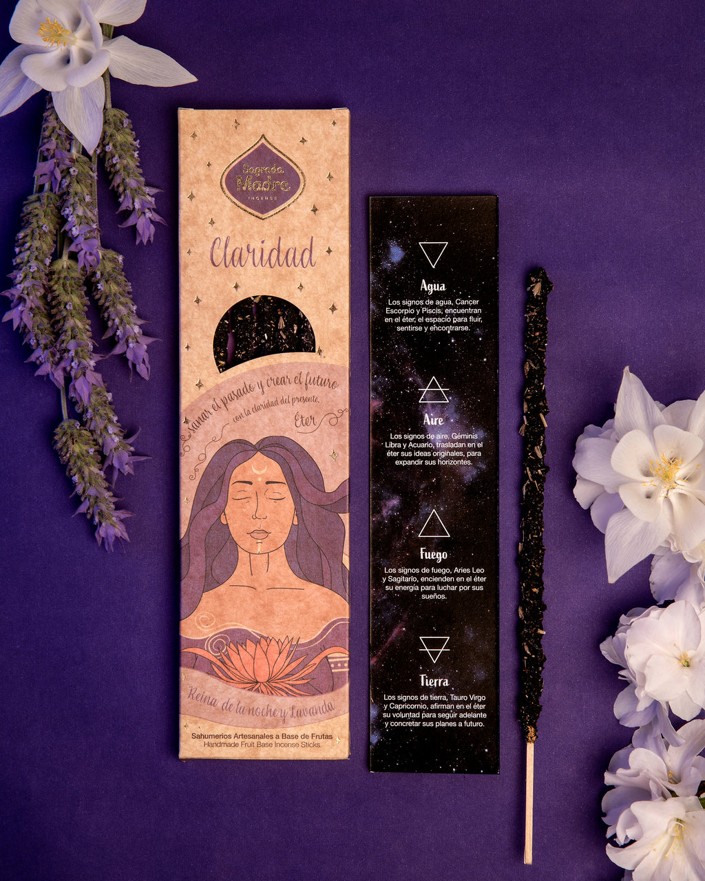 ✨ Encens des 5 Éléments – ÉTHER | Clarté – Zodiaque universel