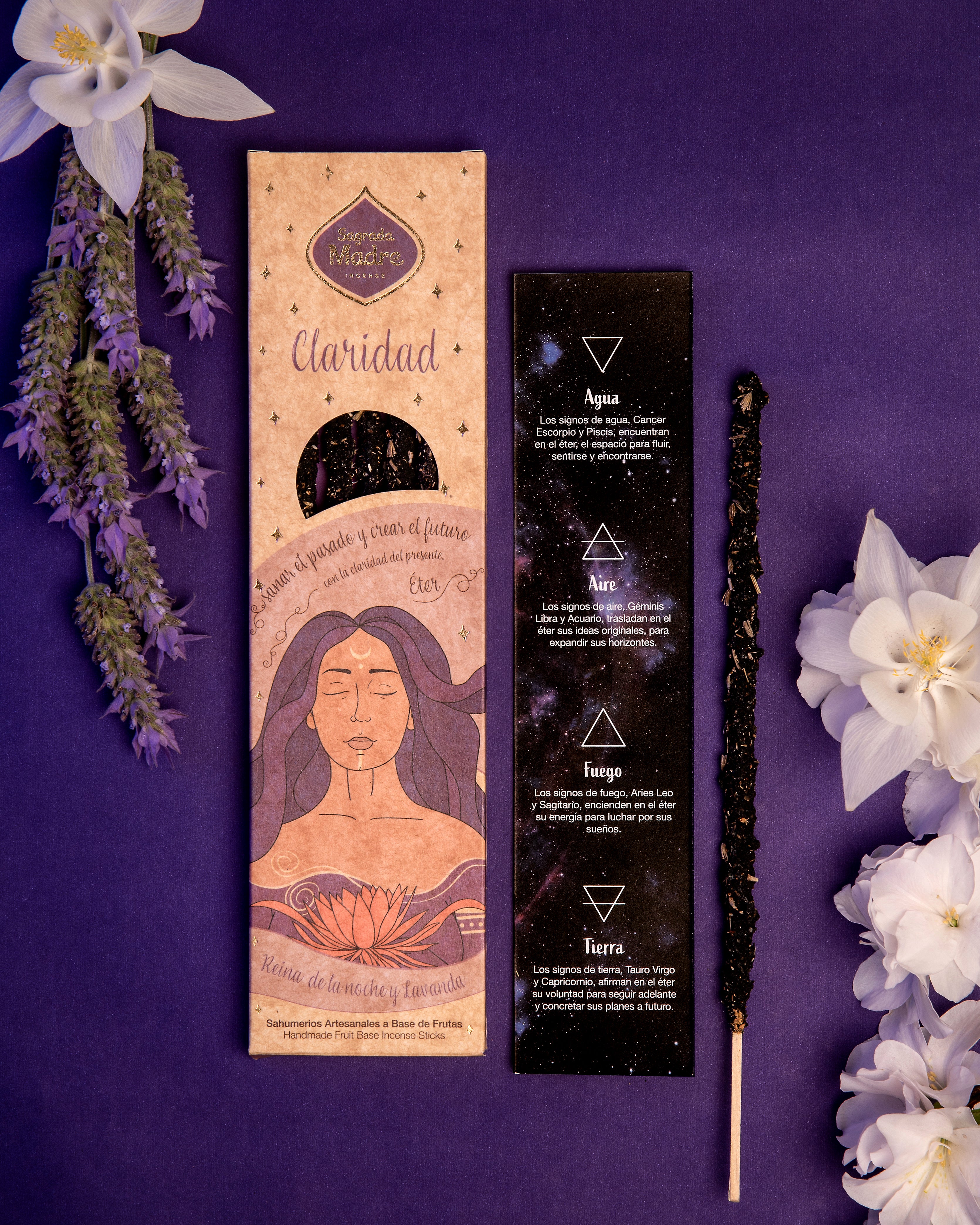 ✨ Encens des 5 Éléments – ÉTHER | Clarté – Zodiaque universel