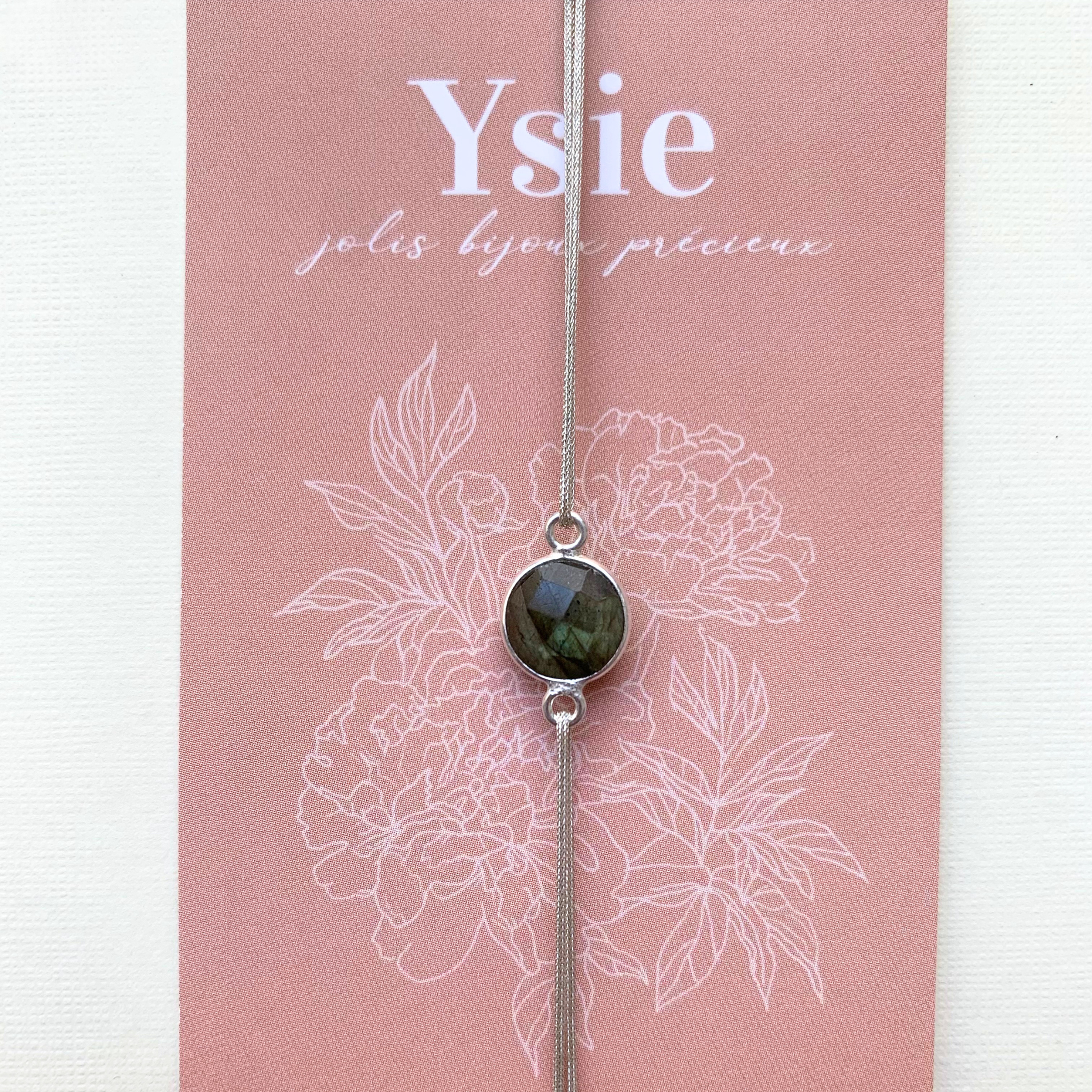 Bracelet talisman en pierre naturelle & argent massif