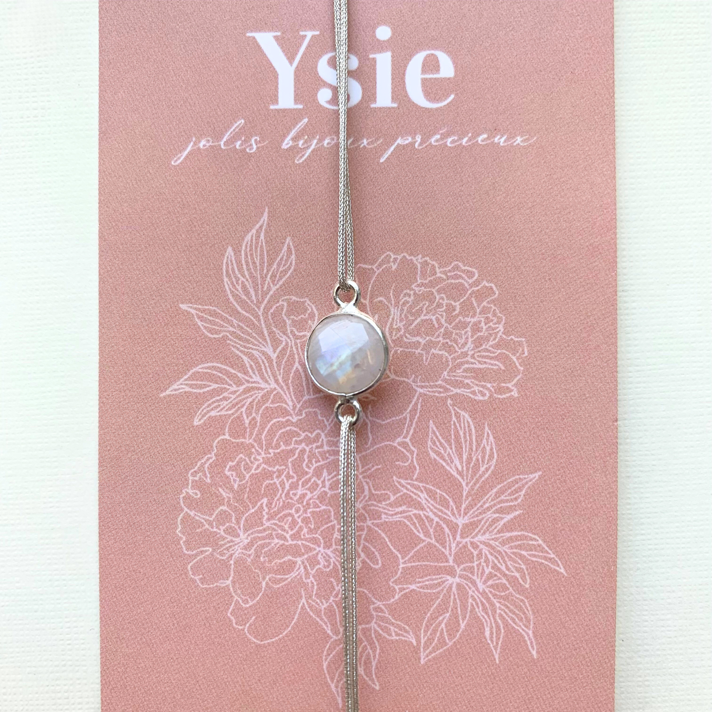 Bracelet talisman en pierre naturelle & argent massif