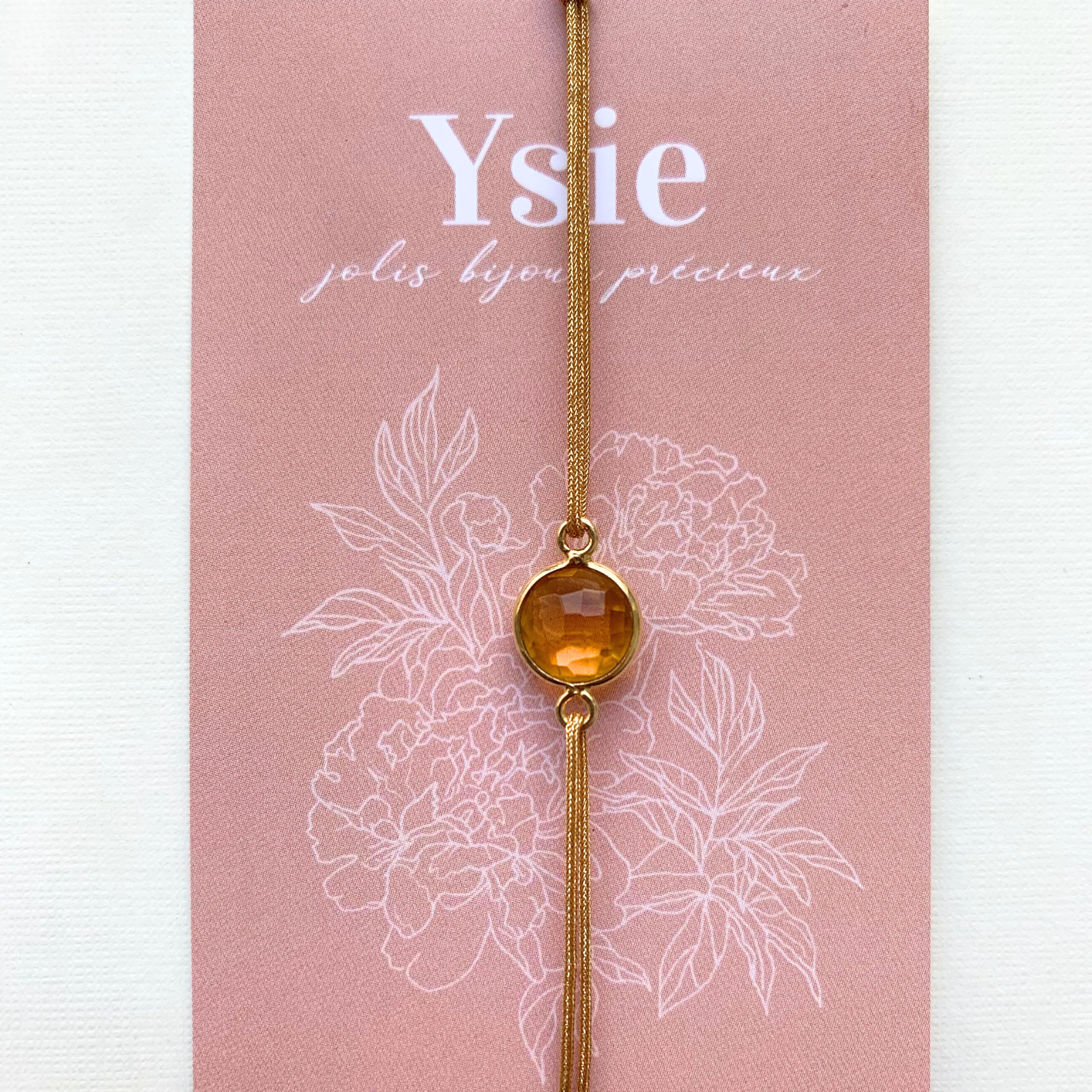 Bracelet TALISMAN en pierre naturelle & or fin 14K – Énergie et élégance
