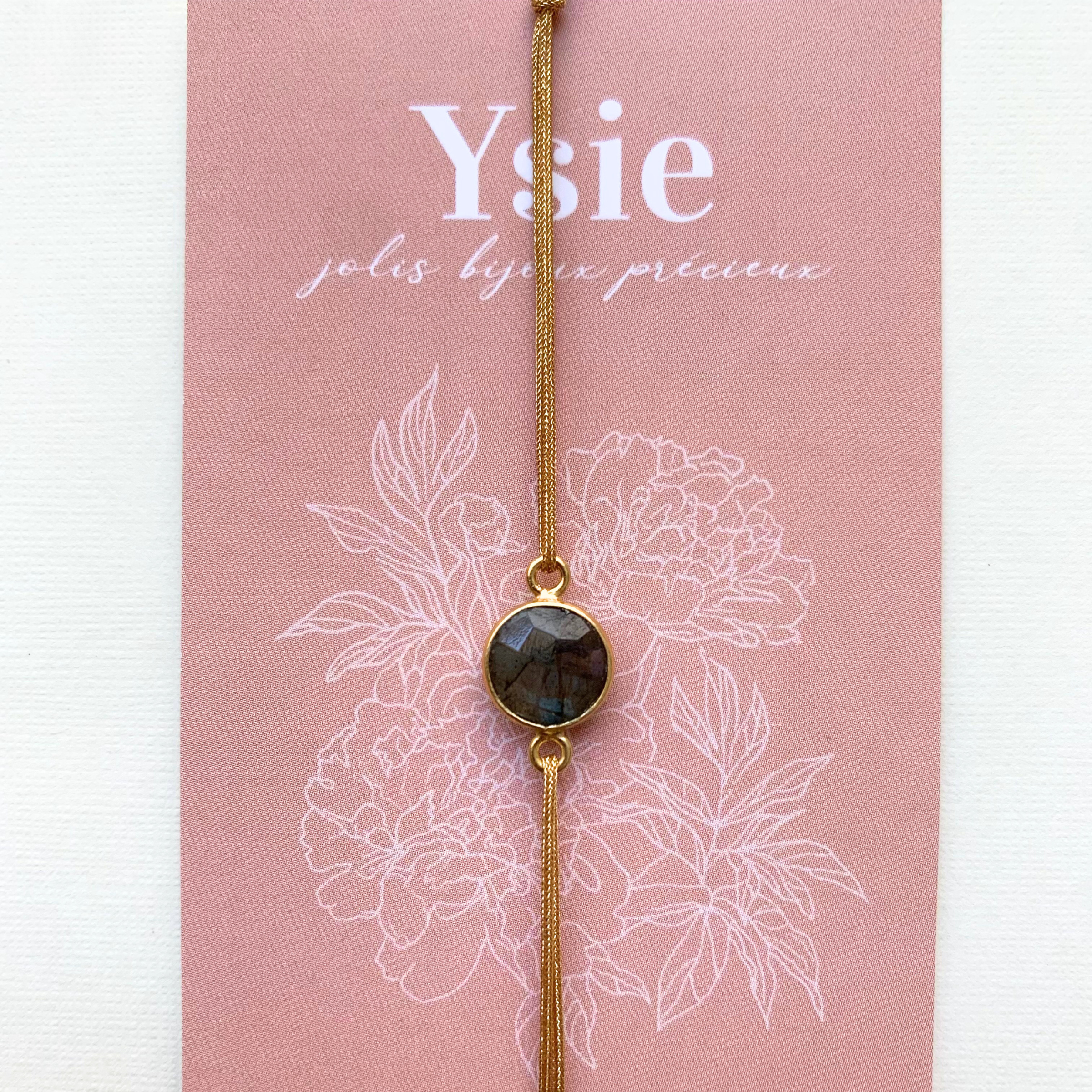 Bracelet TALISMAN en pierre naturelle & or fin 14K – Énergie et élégance