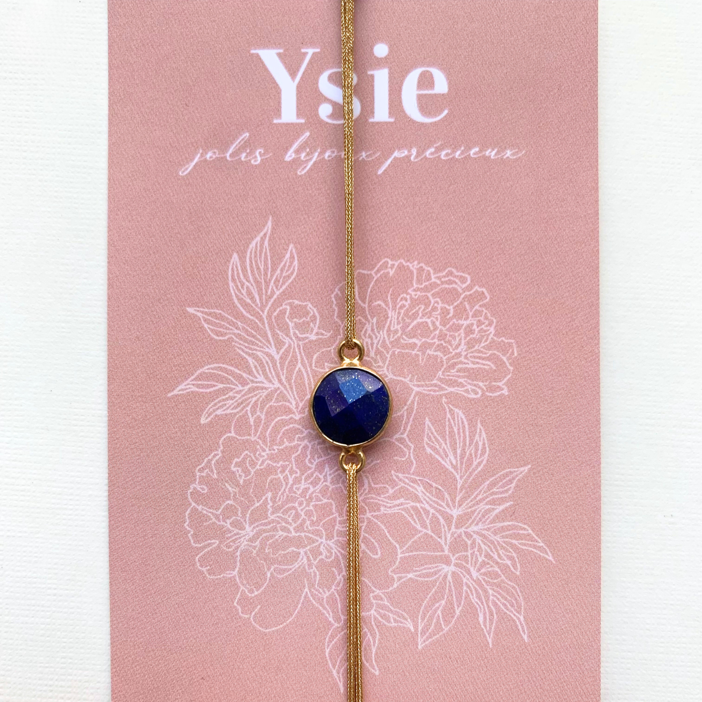 Bracelet TALISMAN en pierre naturelle & or fin 14K – Énergie et élégance