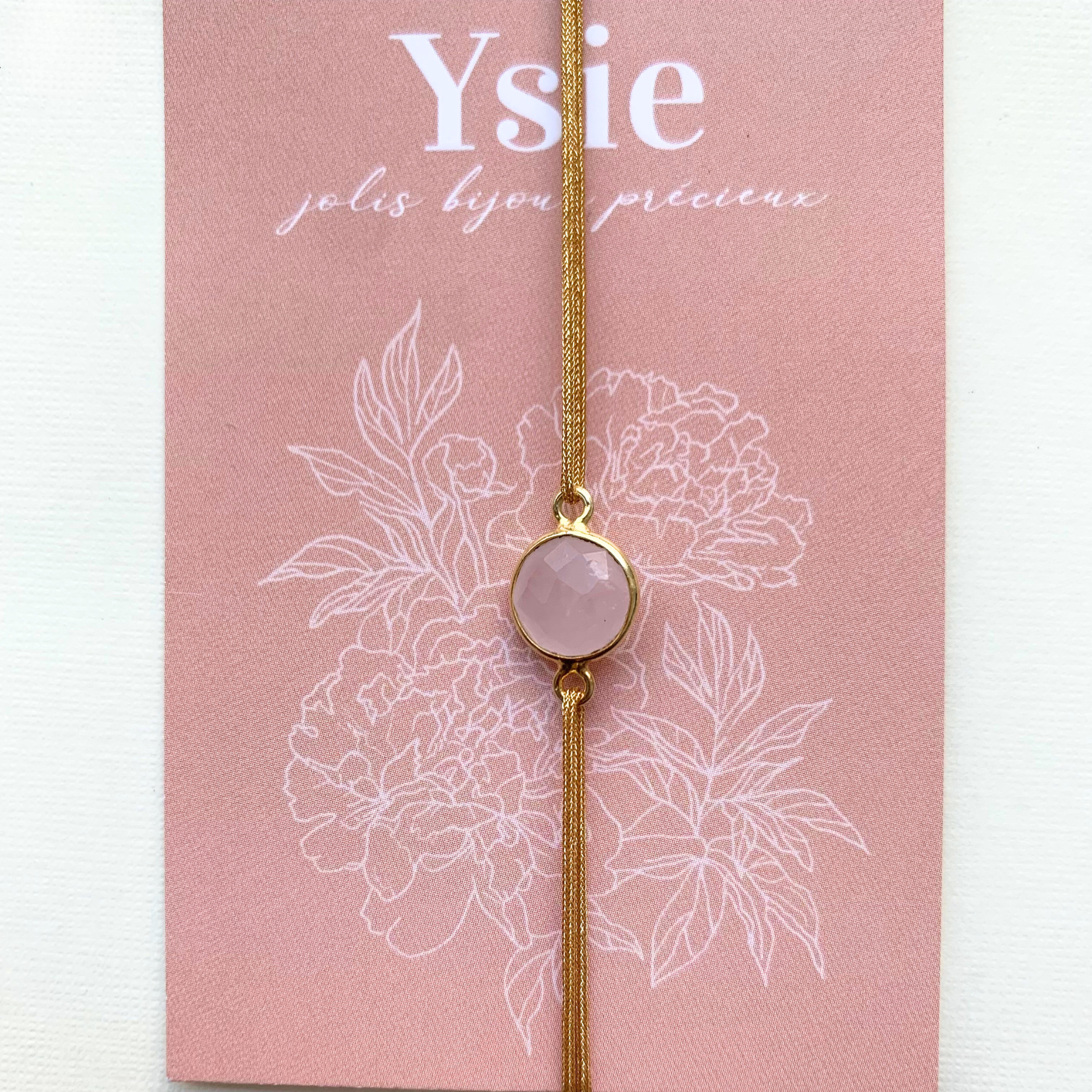 Bracelet TALISMAN en pierre naturelle & or fin 14K – Énergie et élégance