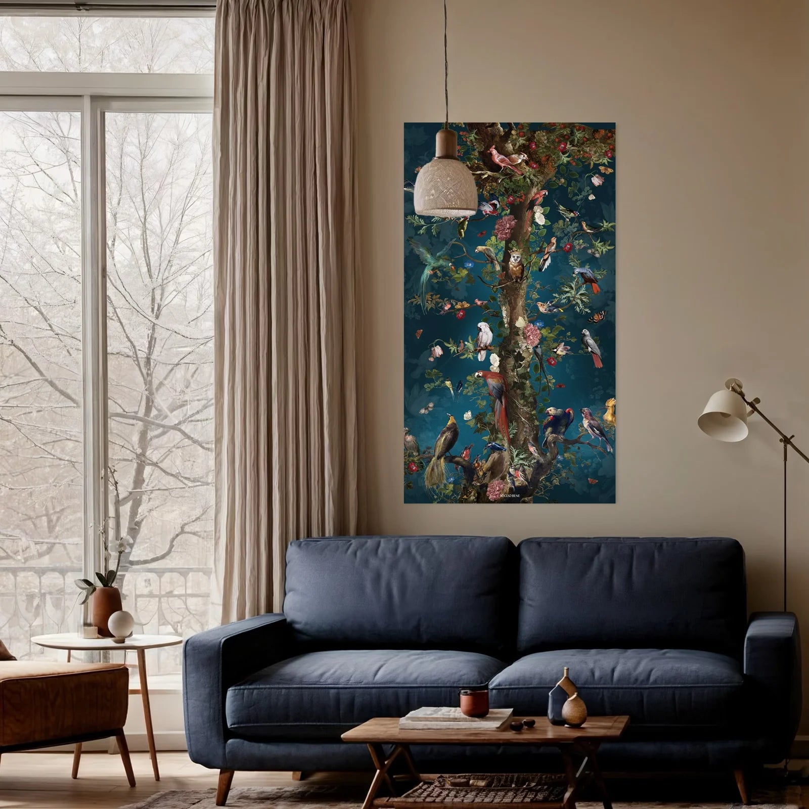 Tenture murale en velours Voglio Bene | Arbre de Vie (2 tailles)