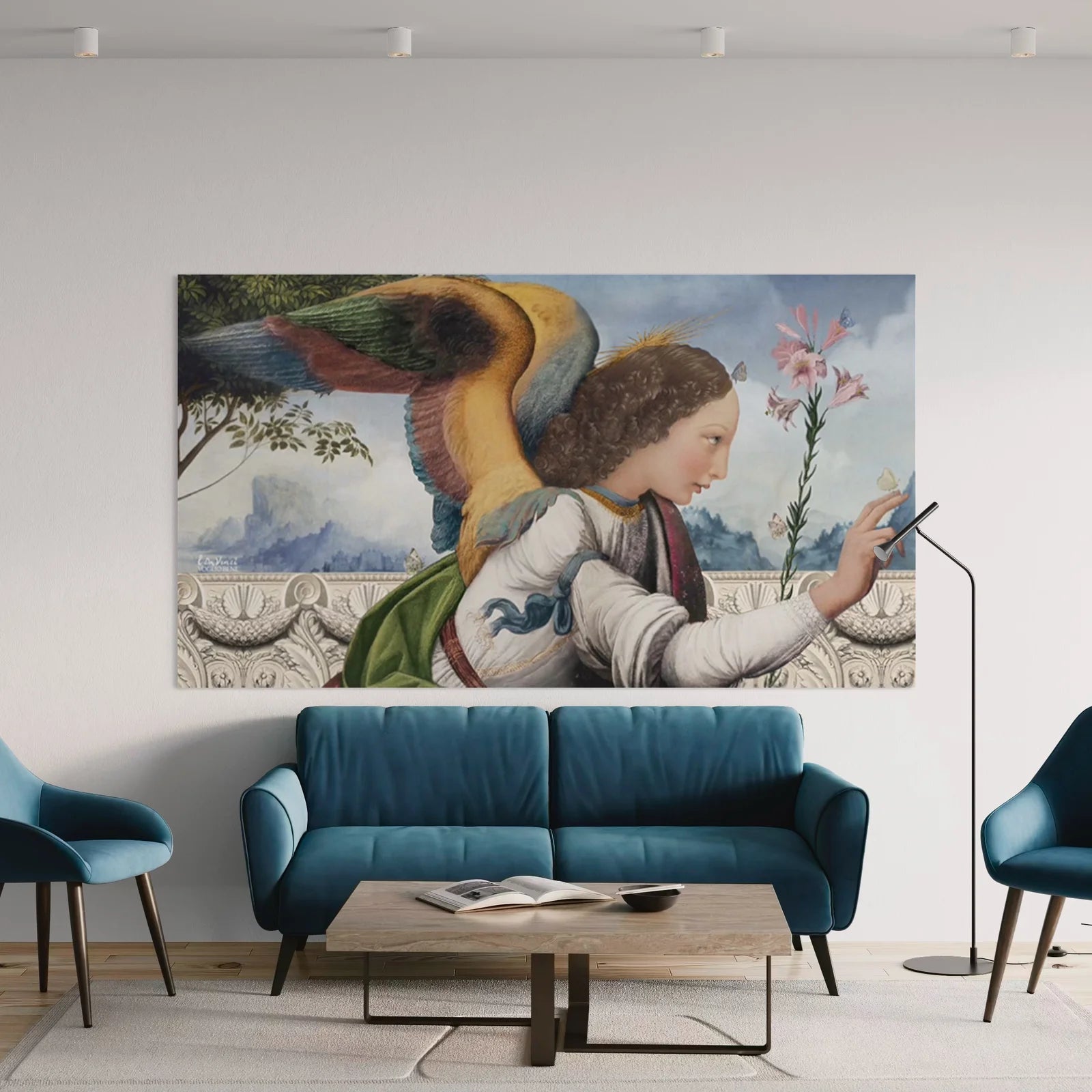 Tenture murale en velours Voglio Bene | Arcangelo (2 tailles)