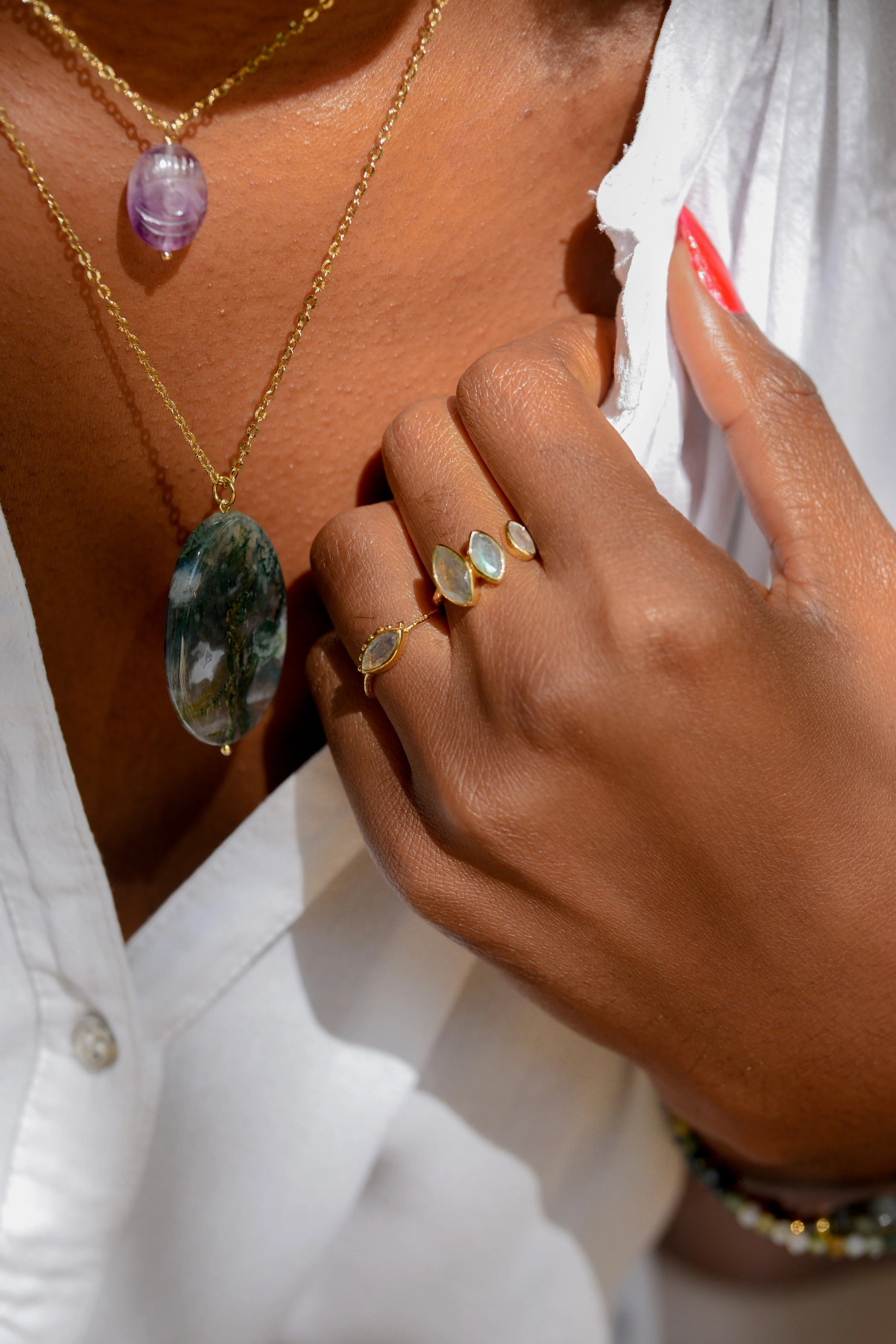 Bague DINA – Labradorite, protection & intuition