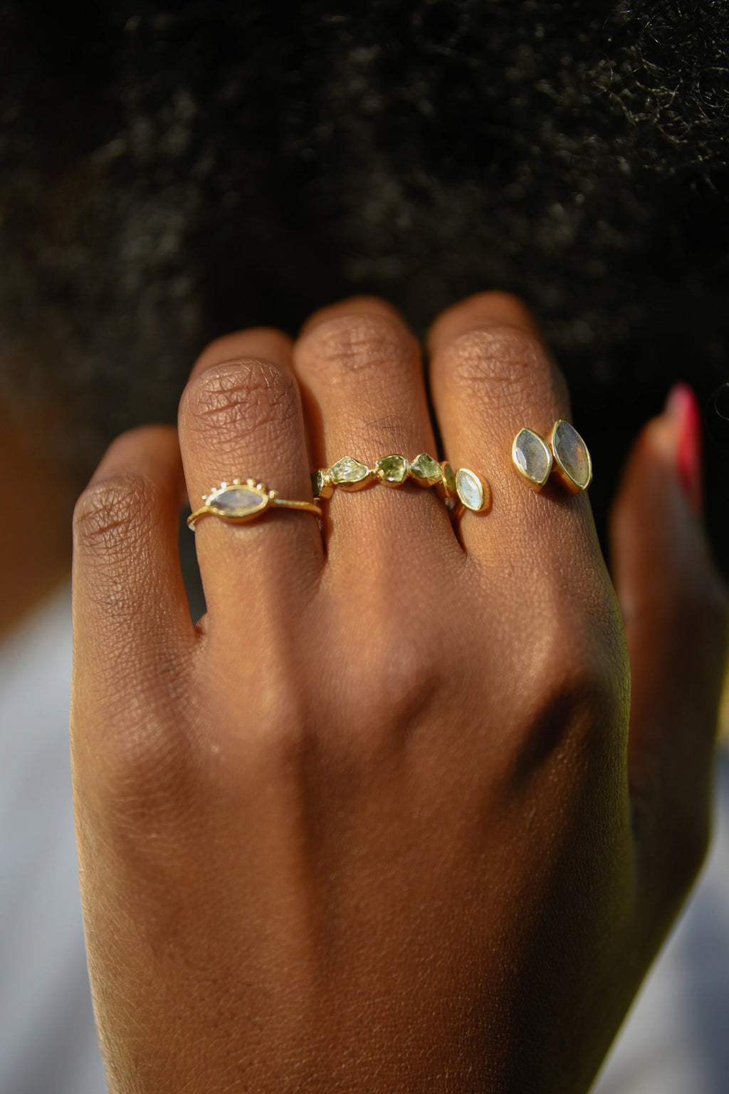 Bague DINA – Labradorite, protection & intuition