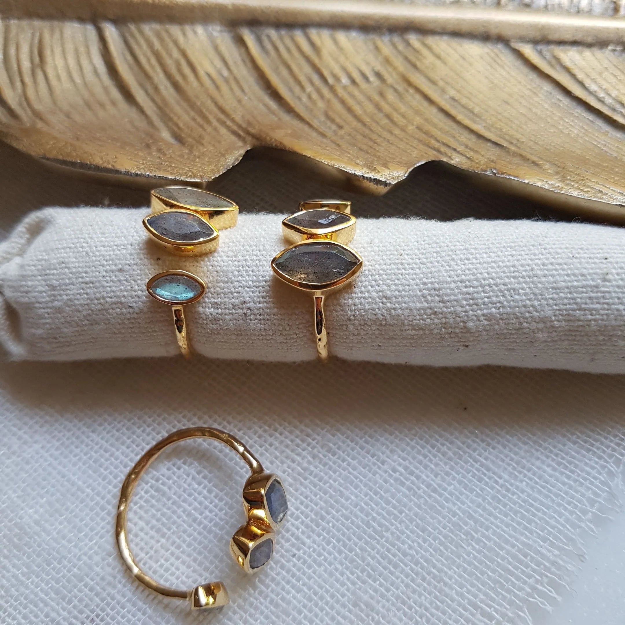 Bague DINA – Labradorite, protection & intuition