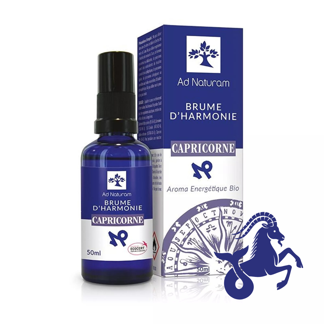 Brume d'harmonie CAPRICORNE – Huiles essentielles bio, chaleur & libération