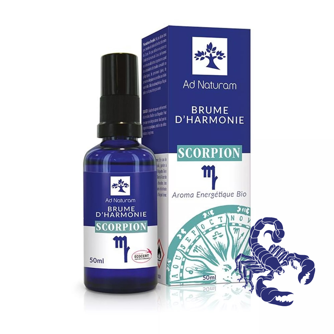 Brume d'harmonie SCORPION – Huiles essentielles bio, force & apaisement