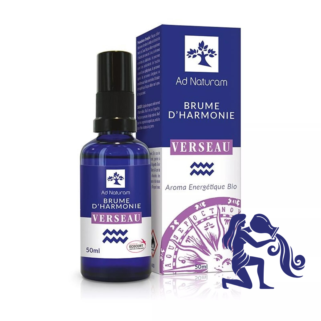 Brume d'harmonie VERSEAU – Huiles essentielles bio, sincérité & profondeur
