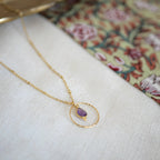 Collier CLÉMENTINE – Améthyste, sagesse & équilibre