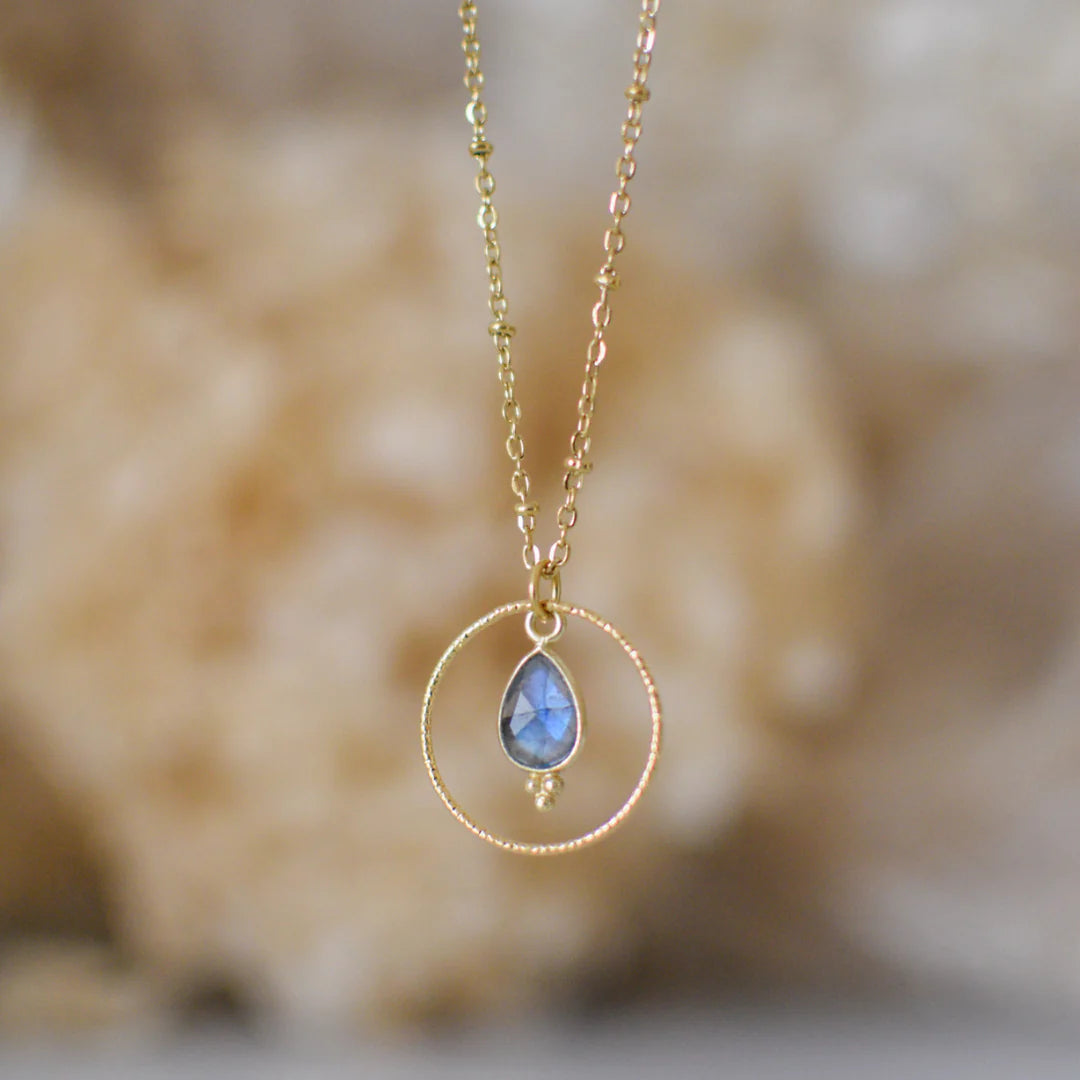 Collier CLÉMENTINE – Labradorite, protection & équilibre
