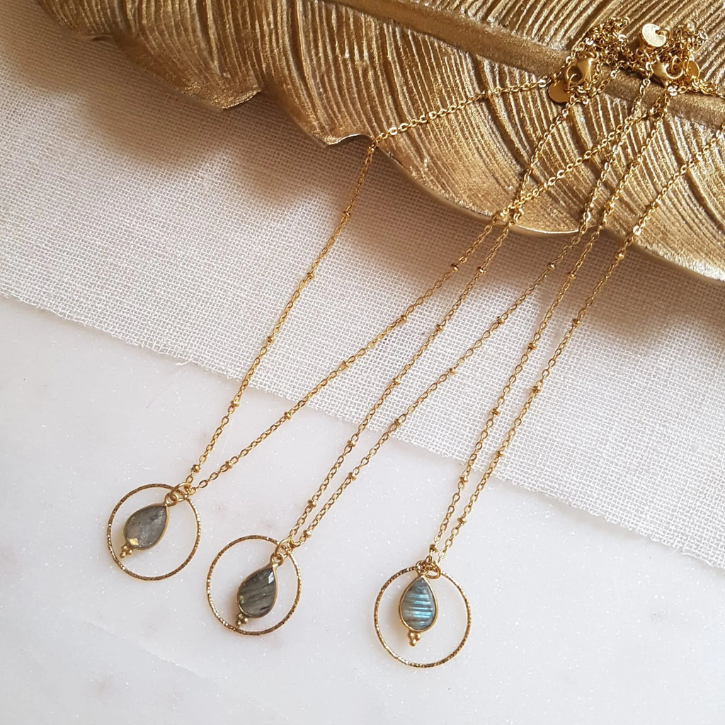 Collier CLÉMENTINE – Labradorite, protection & équilibre