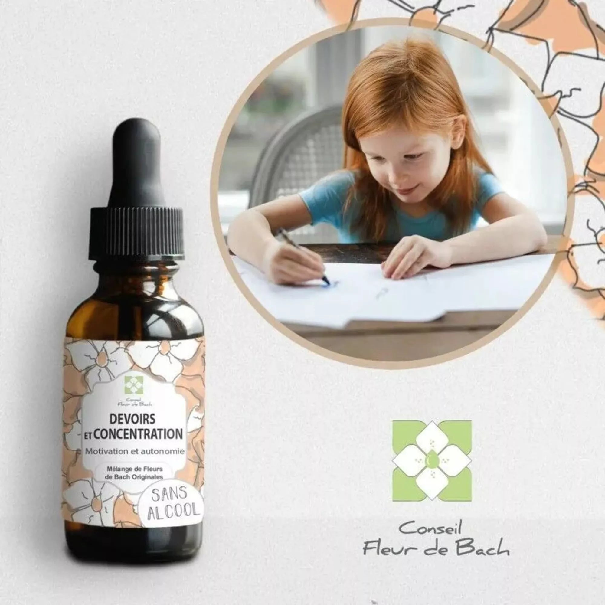Fleurs de Bach ENFANTS & DEVOIRS 📚 Se concentrer sereinement
