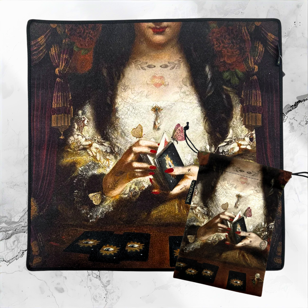 Ensemble Tapis & Pochette – La Diseuse de Bonne Aventure