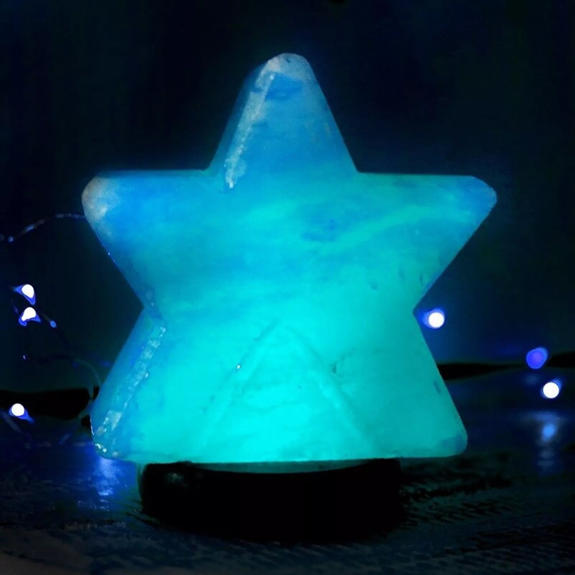 Lampe de sel de l’Himalaya – ÉTOILE lumineuse multicolore