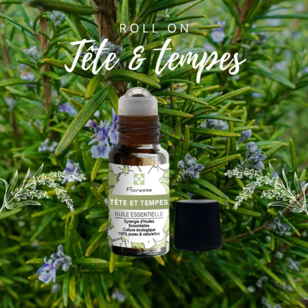 Roll-on SOS MAUX DE TÊTE – Mélange d'huiles essentielles
