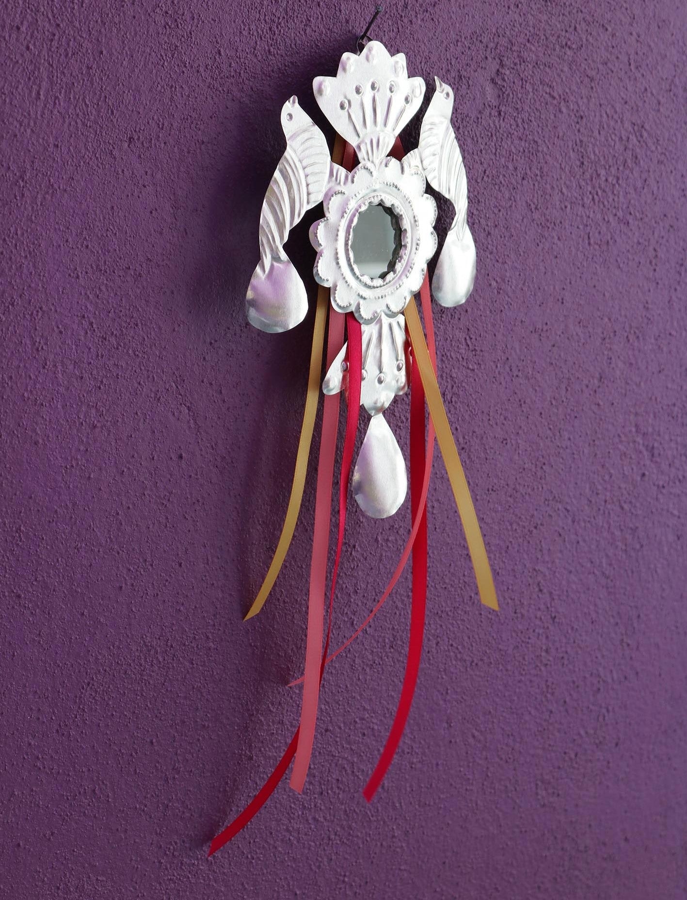 Milagro FRIDA KAHLO oiseaux et rubans, décoration murale en métal