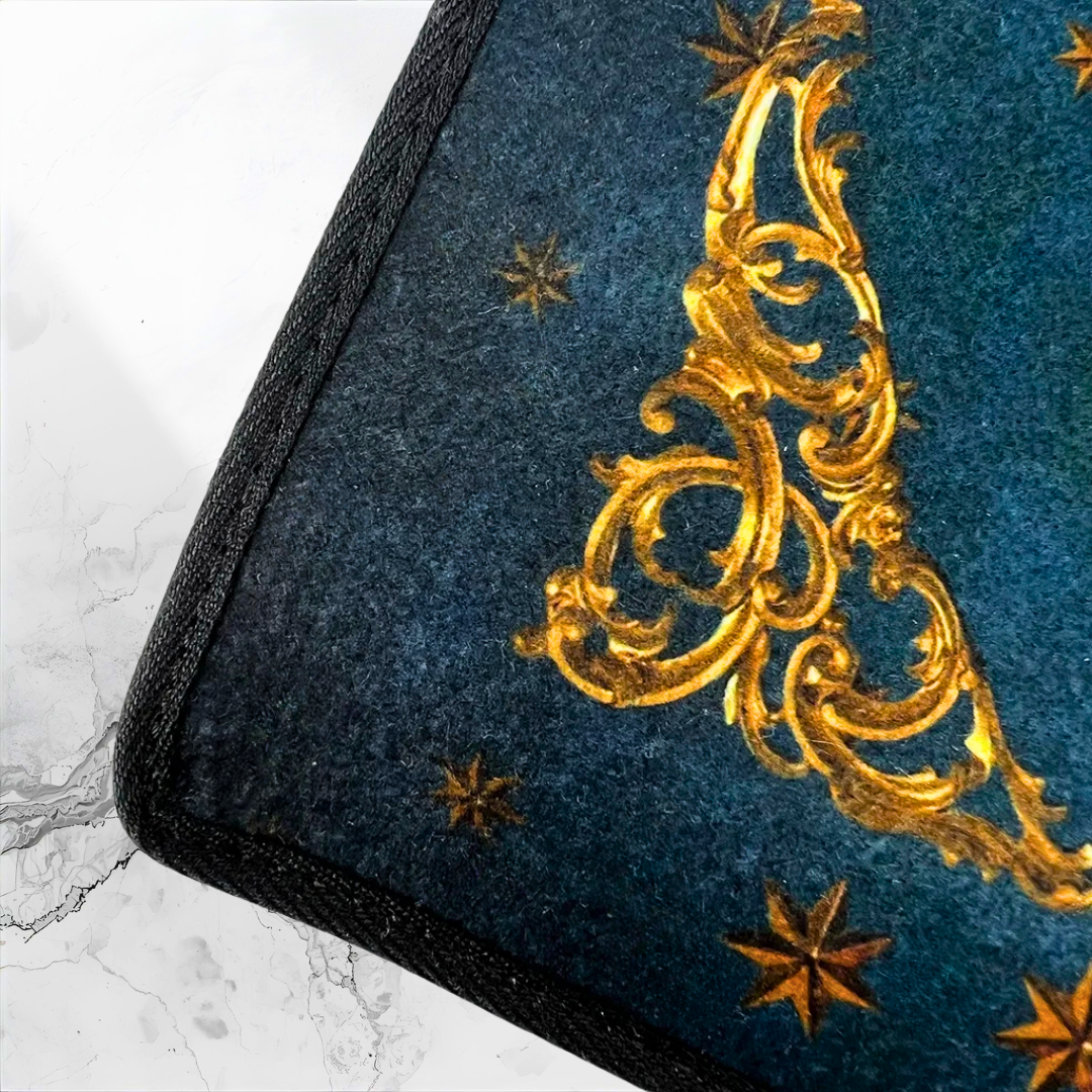 Ensemble Tapis & Pochette – Papillon Sacré
