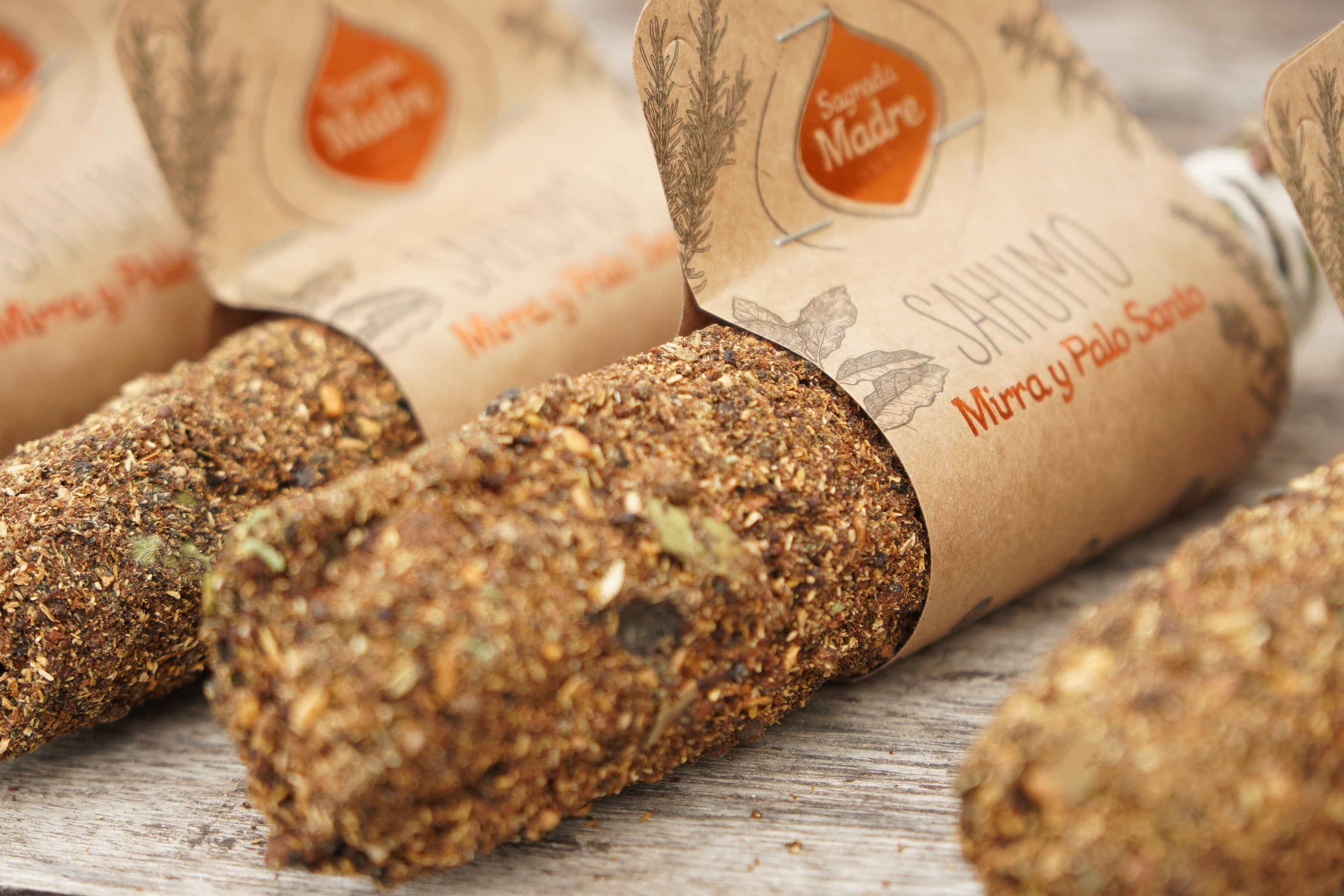 Grand bâton de fumigation (Sahumo) Myrrhe & Palo Santo | Purification, protection & harmonie