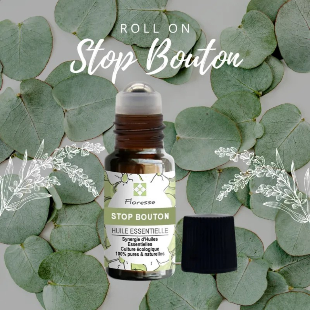 Roll-on STOP BOUTONS – Mélange d’Huiles Essentielles