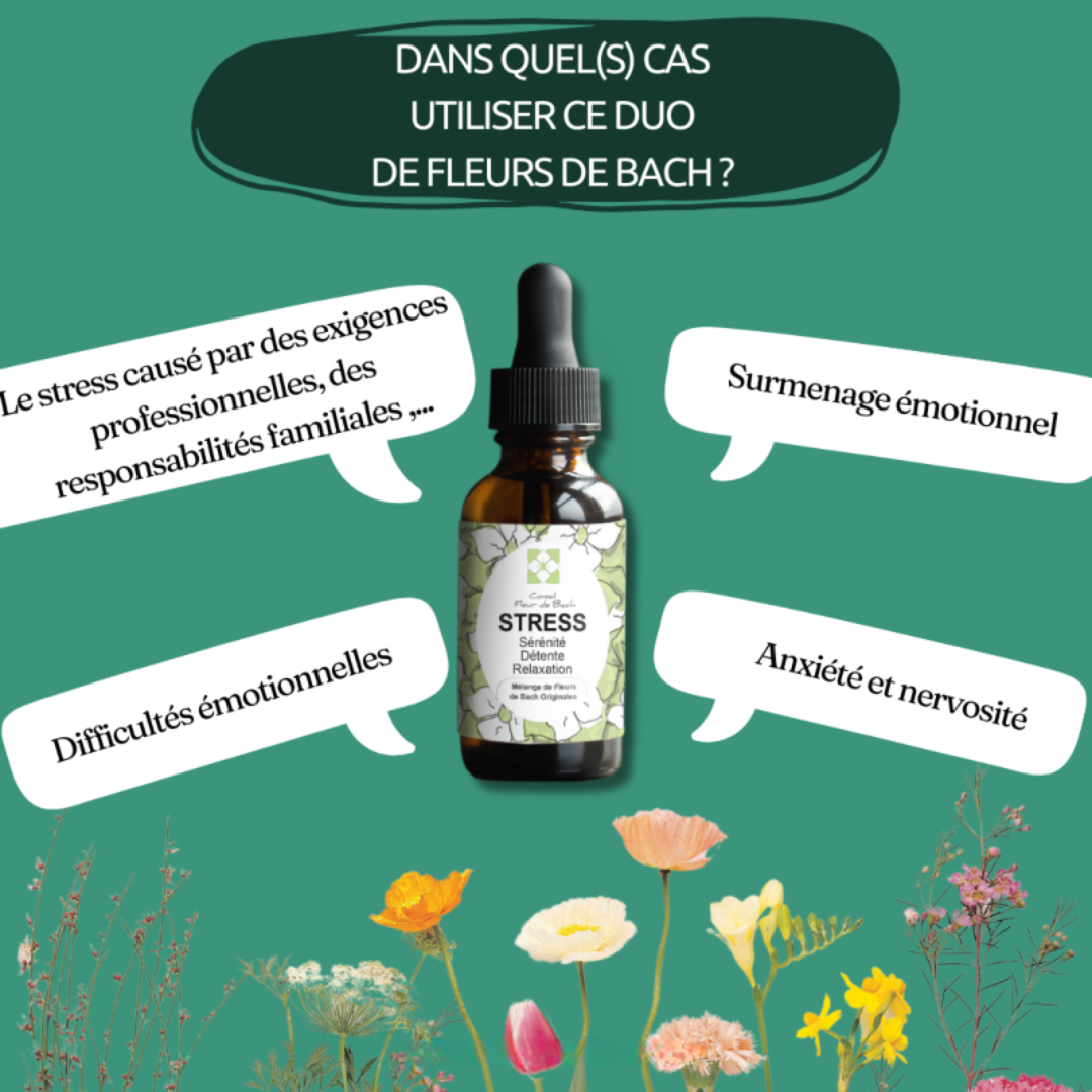 Fleurs de Bach STRESS & ANXIÉTÉ 🍃 Calme et sérénité retrouvés