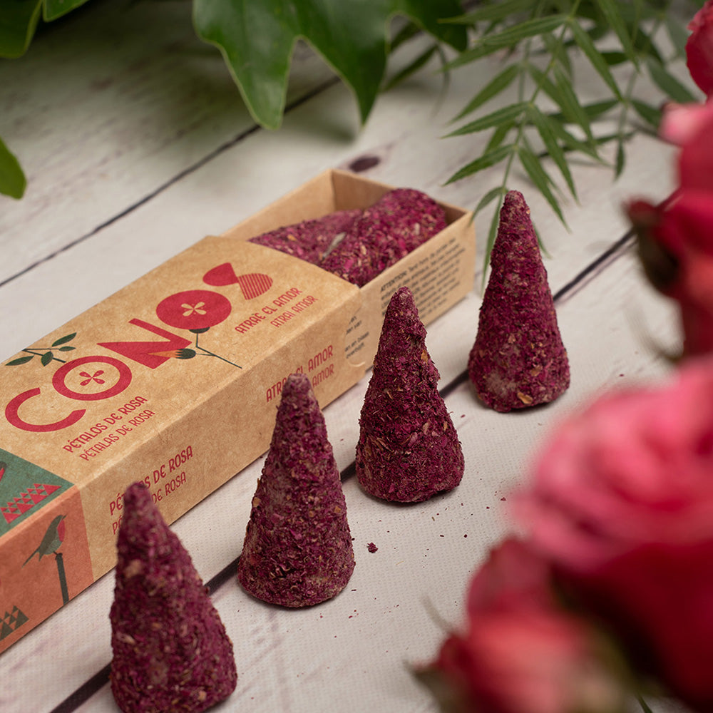 Encens en cônes Pétales de Rose | Harmonie, amour & relaxation