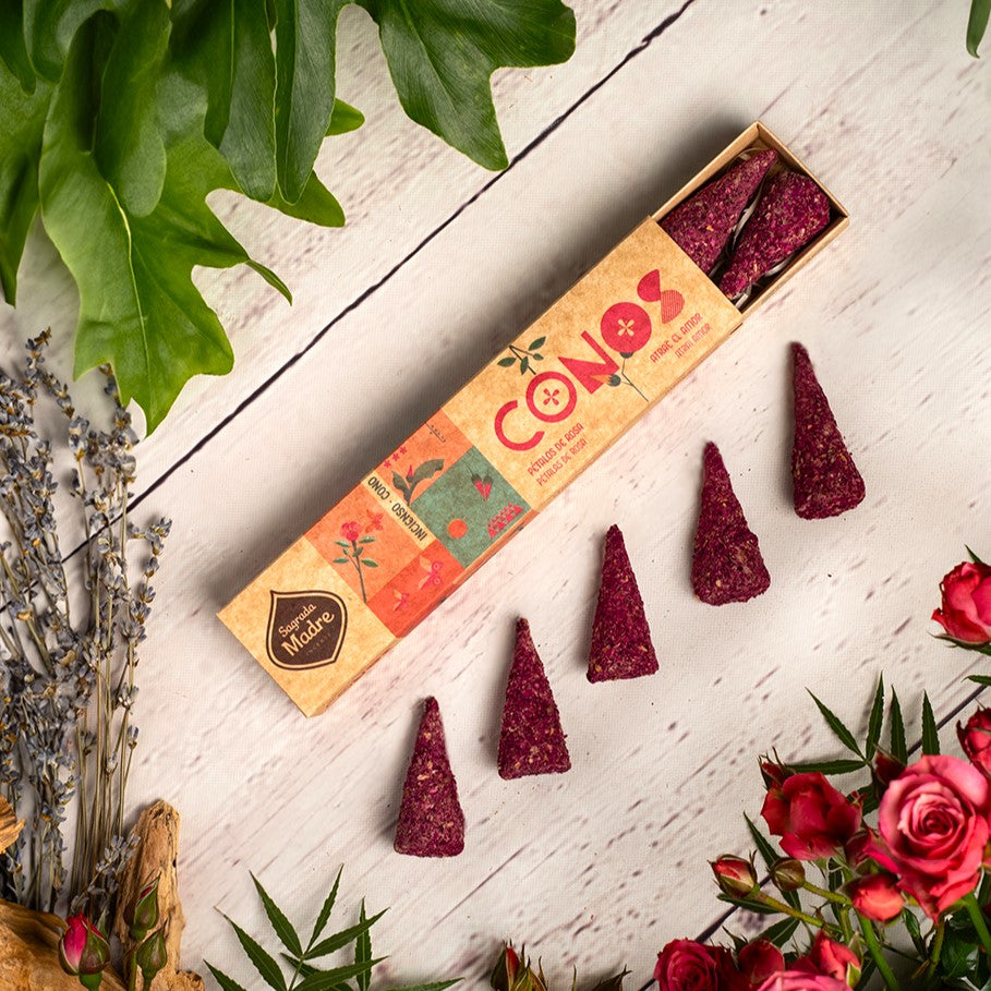 Encens en cônes Pétales de Rose | Harmonie, amour & relaxation