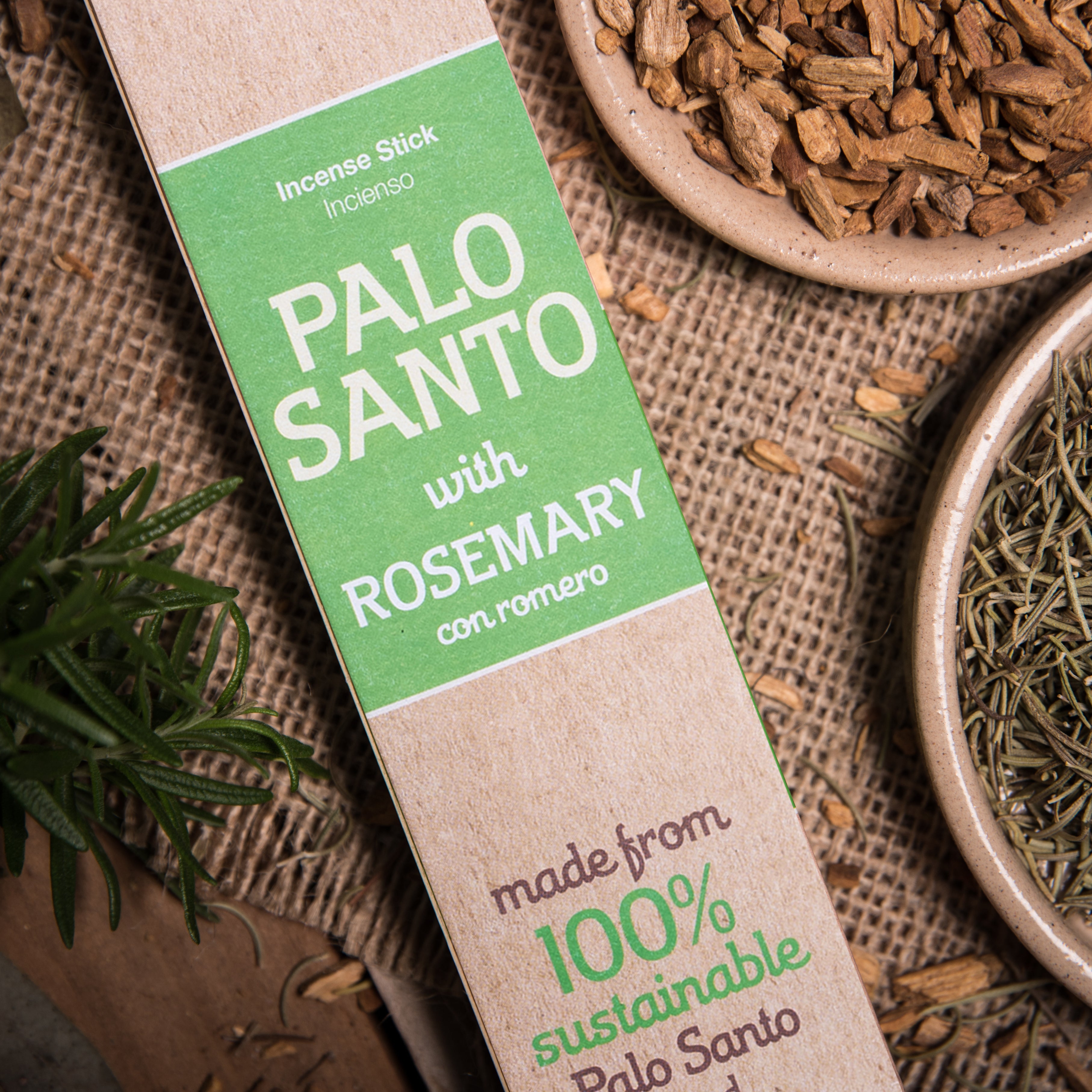 Encens Palo Santo & Romarin | Union des Âmes, Harmonie & Amour