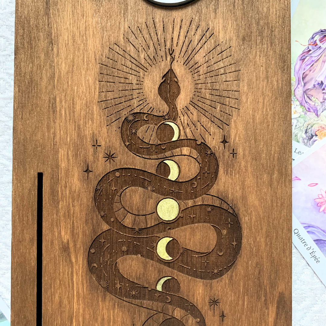 Plateau de tirage Oracle & Tarot  Alchimie – 1 carte