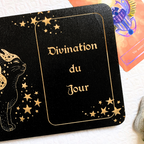 Plateau de tirage Oracle & Tarot Chat Mystique – 1 carte