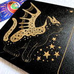 Plateau de tirage Oracle & Tarot Chat Mystique – 1 carte