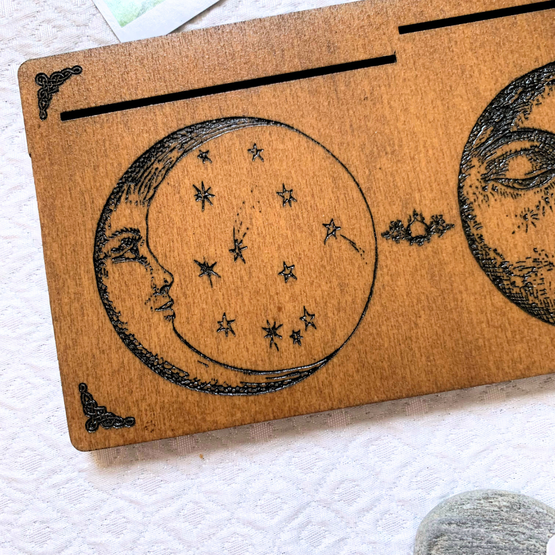 Plateau de tirage Cycle Lunaire – 3 cartes