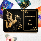 Plateau de tirage Oracle & Tarot Chat Mystique – 1 carte