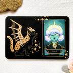 Plateau de tirage Oracle & Tarot Chat Mystique – 1 carte