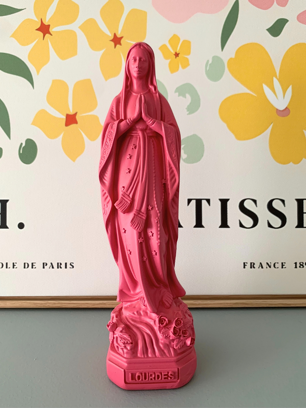 Statuette Vierge Marie rose | Amour