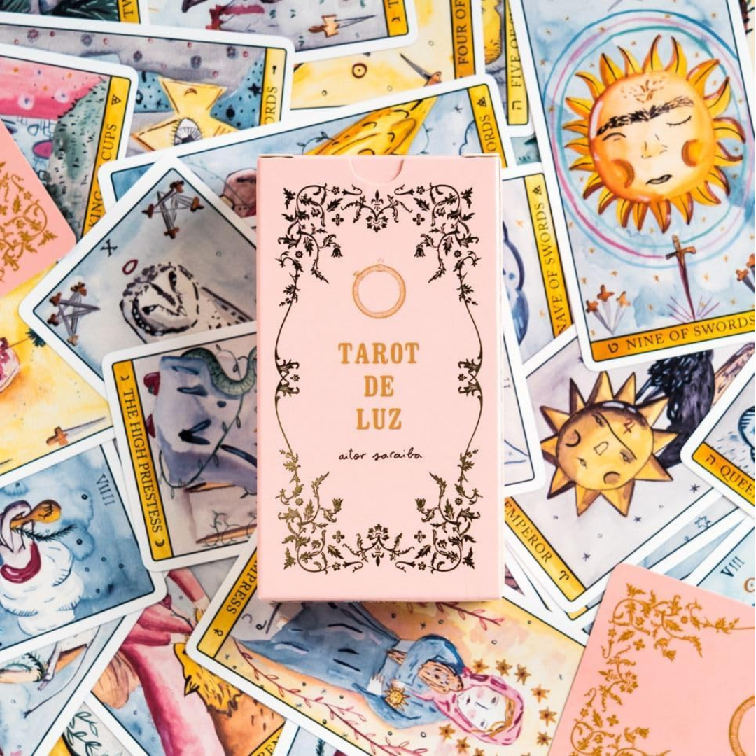 TAROT DE LUZ – Aitor Saraiba, 78 cartes poétiques & lumineuses