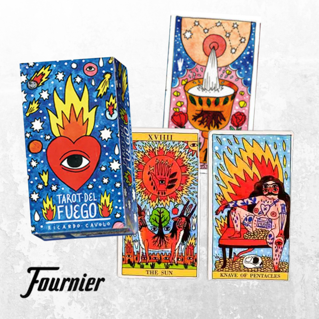 TAROT DEL FUEGO – Ricardo Cavolo, 78 cartes flamboyantes & atypiques