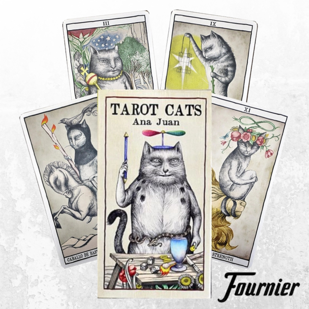 TAROTS DES CHATS – Ana Juan, 78 cartes mystiques & intemporelles