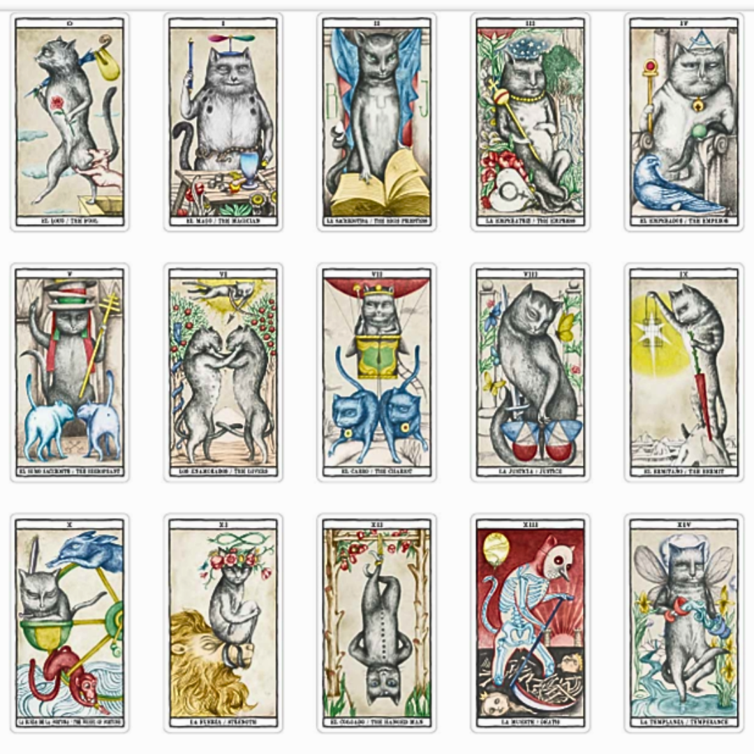 TAROTS DES CHATS – Ana Juan, 78 cartes mystiques & intemporelles