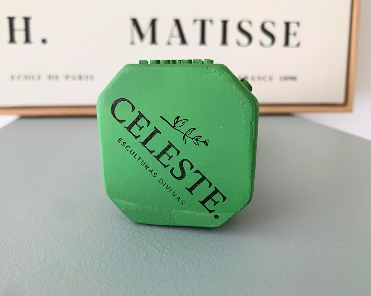 Statuette Vierge Marie verte | Espoir